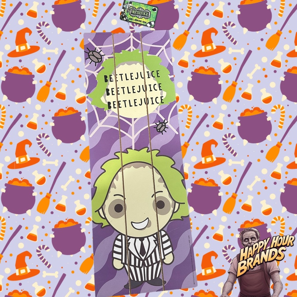 Ruiz Beetlejuice 20 Inch Wood Plank Wall Sign New